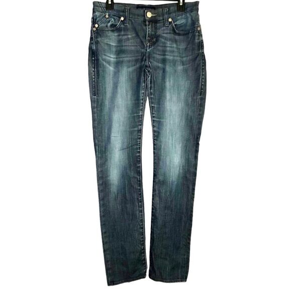 Rock & Republic Berlin Mid Rise Skinny Jeans in Distressed Blue Wash Women’s 6 - Picture 4 of 12